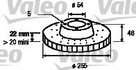 186652 VALEO Brake System Brake Disc