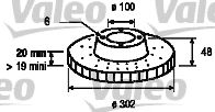 186637 VALEO Brake System Brake Disc