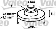 186495 VALEO Тормозной диск