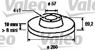 186490 VALEO Brake System Brake Disc