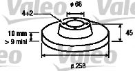 186487 VALEO Brake System Brake Disc