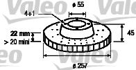 186451 VALEO Brake System Brake Disc