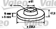 186432 VALEO Brake System Brake Disc