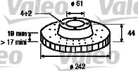 186431 VALEO Brake System Brake Disc