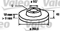186374 VALEO Тормозной диск