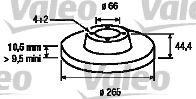 186306 VALEO Brake System Brake Disc