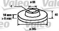 186292 VALEO Brake System Brake Disc