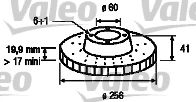 186282 VALEO Brake System Brake Disc
