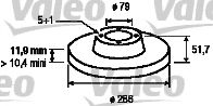 186274 VALEO Brake System Brake Disc
