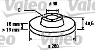 186270 VALEO Brake Disc