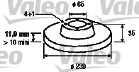 186245 VALEO Brake System Brake Disc