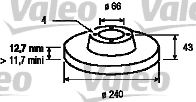 186236 VALEO Brake System Brake Disc