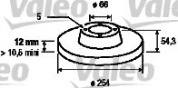 186223 VALEO Brake System Brake Disc
