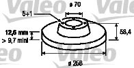 186192 VALEO Тормозной диск