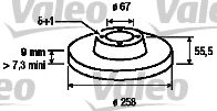 186184 VALEO Тормозная система Тормозной диск