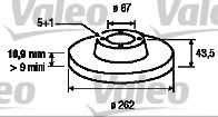 186176 VALEO Brake System Brake Disc