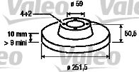 186146 VALEO Тормозной диск