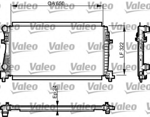 735557 VALEO Cooling System Radiator, engine cooling