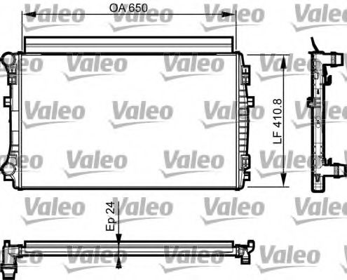 735558 VALEO Cooling System Radiator, engine cooling