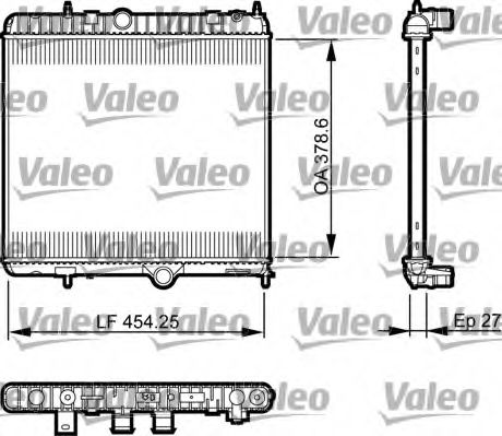 735560 VALEO Radiator, engine cooling