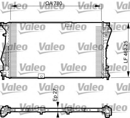 735599 VALEO Cooling System Radiator, engine cooling