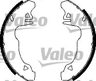 554501 VALEO Brake Set, drum brakes