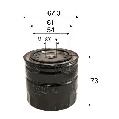 586123 VALEO Lubrication Oil Filter