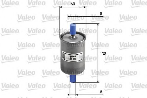 587003 VALEO Fuel filter