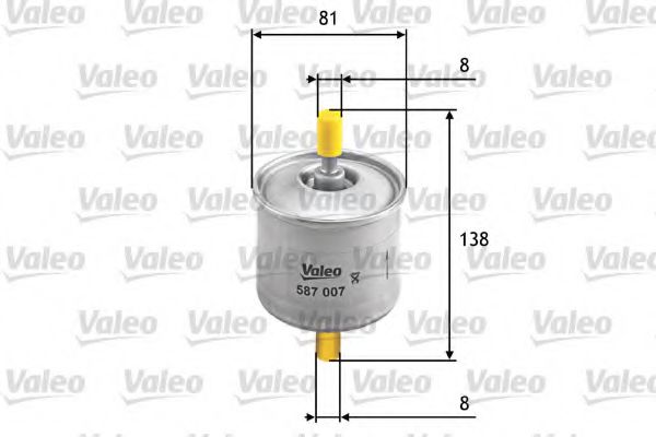 587007 VALEO Fuel Supply System Fuel filter