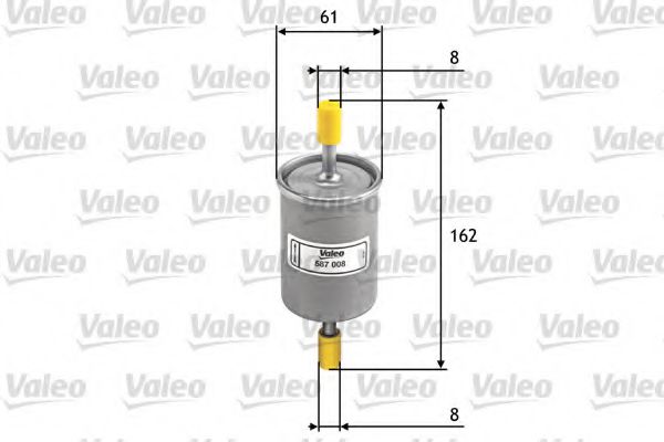587008 VALEO Fuel Supply System Fuel filter
