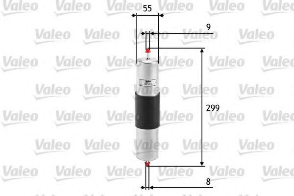 587014 VALEO Fuel filter