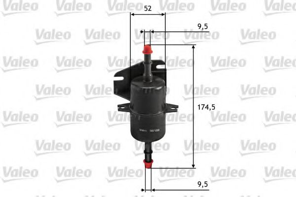587018 VALEO Fuel filter