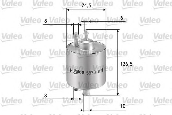 587019 VALEO Fuel filter