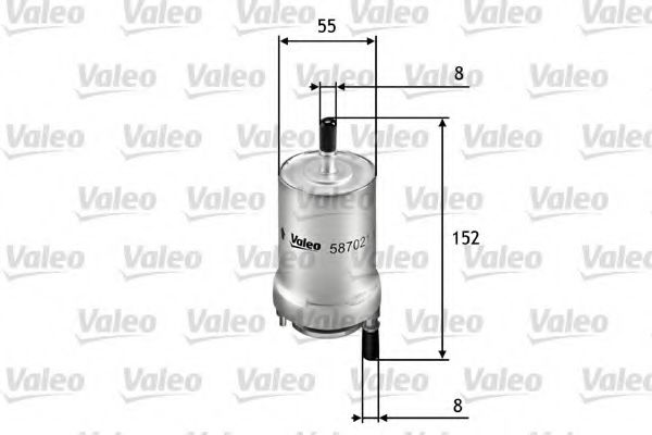 587021 VALEO Fuel filter