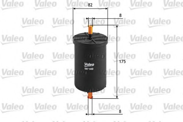 587022 VALEO Fuel filter