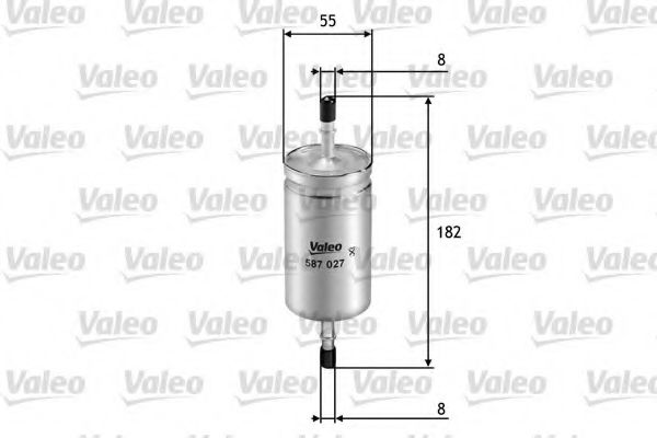 587027 VALEO Fuel filter