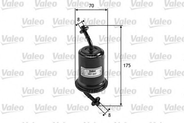 587037 VALEO Fuel filter