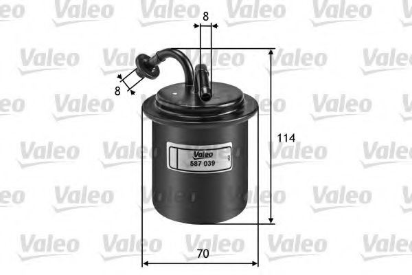 587039 VALEO Fuel filter