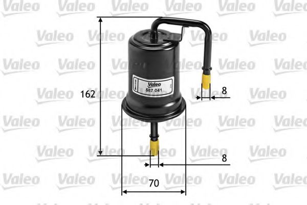 587041 VALEO Fuel Supply System Fuel filter
