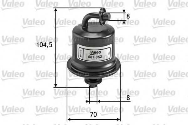 587052 VALEO Fuel filter