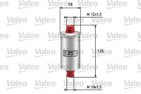 587200 VALEO Fuel filter
