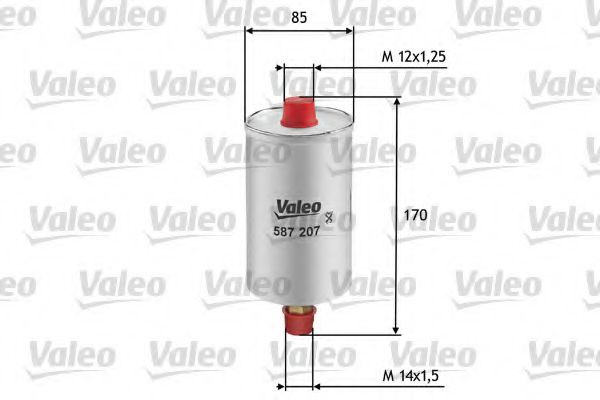 587207 VALEO Fuel Supply System Fuel filter