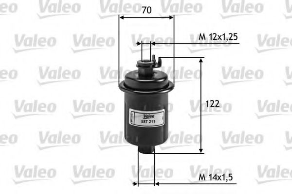 587211 VALEO Fuel filter