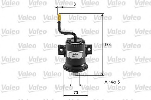 587221 VALEO Fuel Supply System Fuel filter