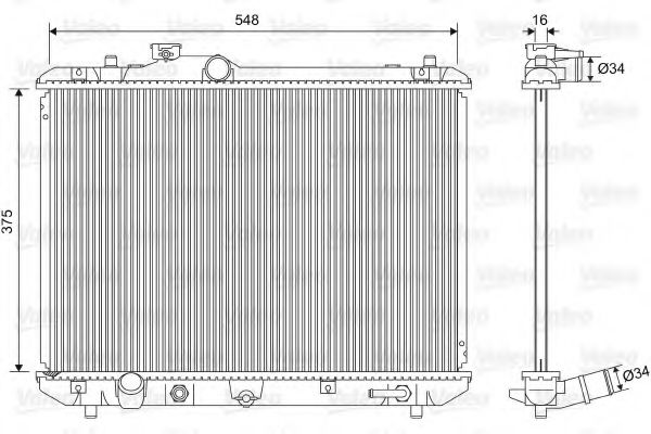701587 VALEO Cooling System Radiator, engine cooling