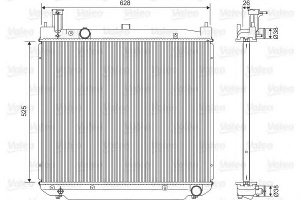 701591 VALEO Cooling System Radiator, engine cooling