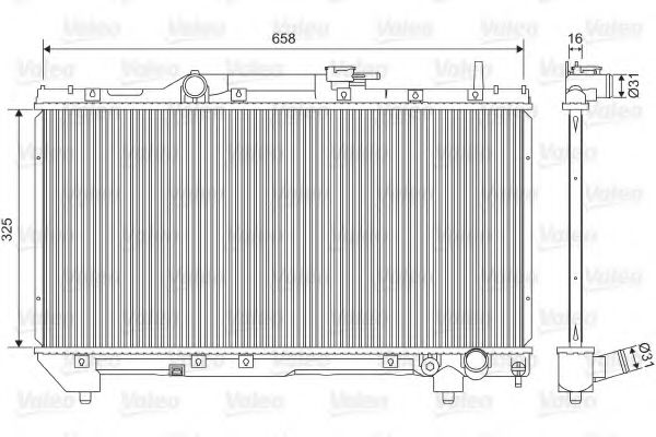 701579 VALEO Cooling System Radiator, engine cooling