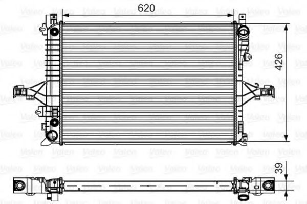 735539 VALEO Cooling System Radiator, engine cooling