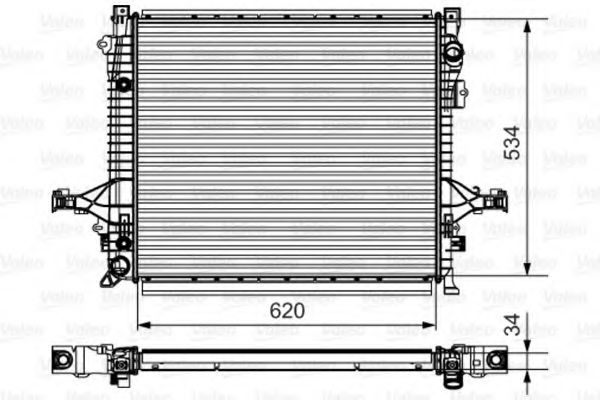 735541 VALEO Radiator, engine cooling