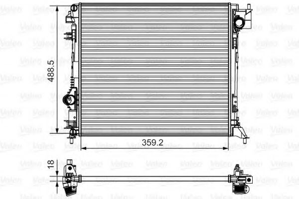 735624 VALEO Cooling System Radiator, engine cooling